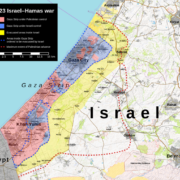 Imatge del mapa Israel i Gaza